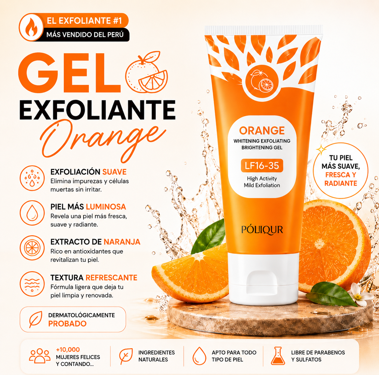 Gel Exfoliante Orange - Premium