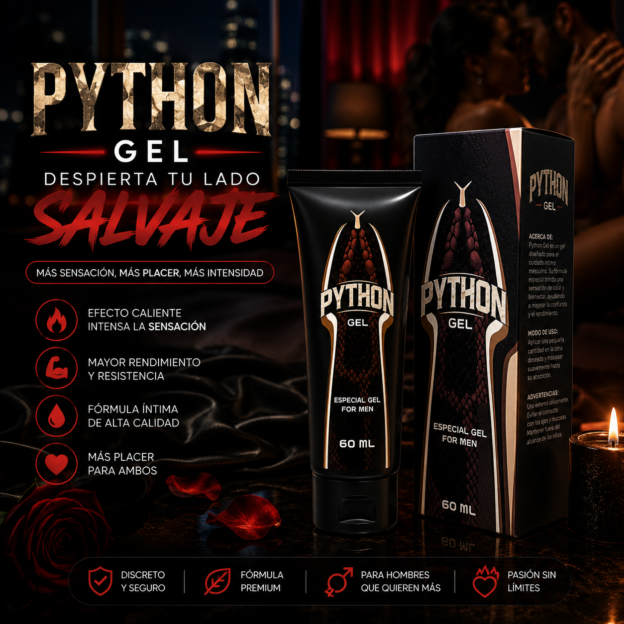 Python Gel™: Siente más. Rinde más. 🔥